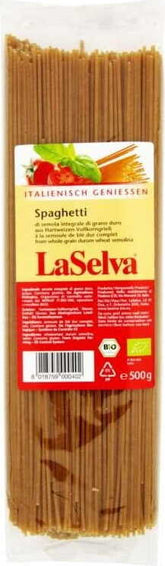 Spaghetti complet de blé dur BIO 500 g LASELVA